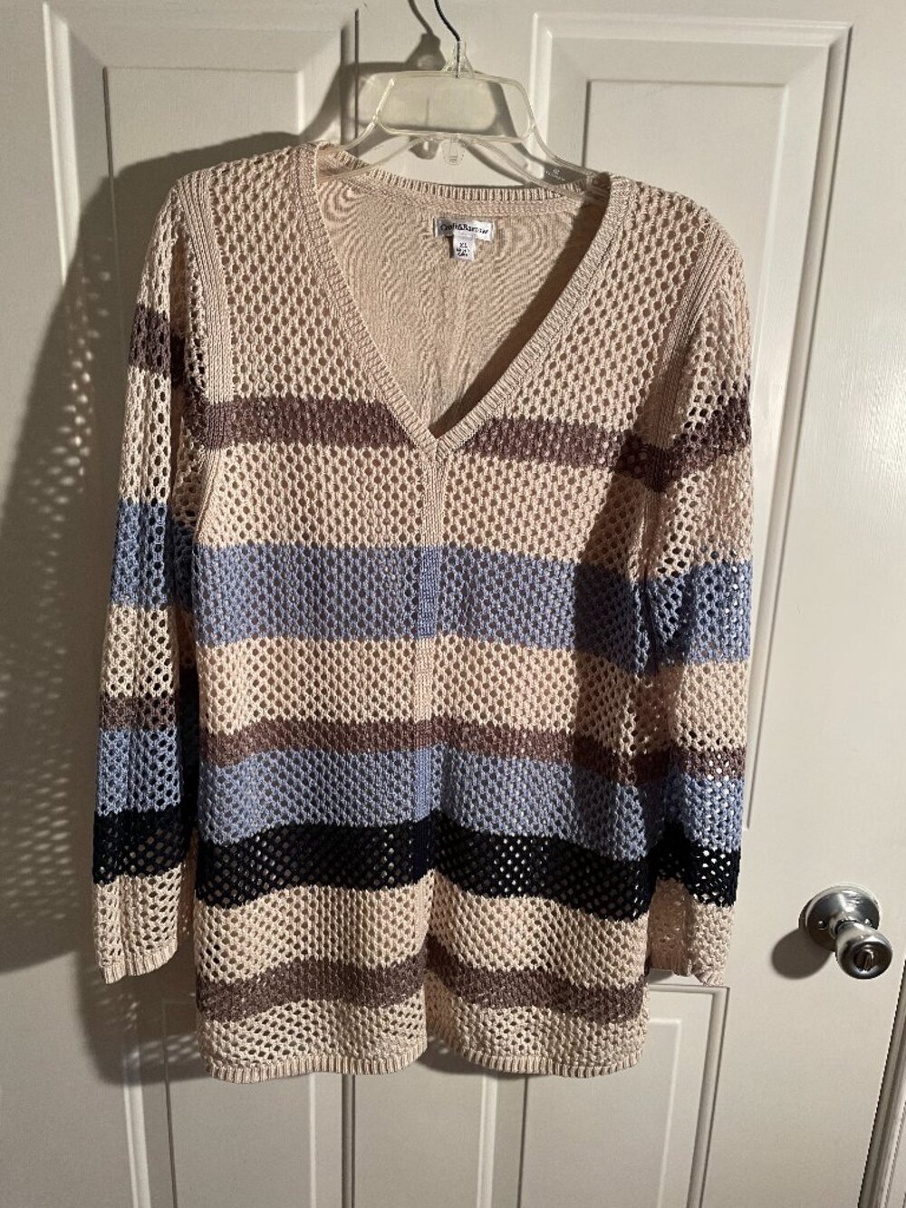 womens Croft and Barrow sweater extra large layered look